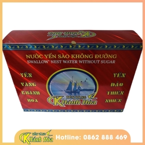 Nước yến sào không đường - Hộp 6 Lọ - Yến Vàng Khánh Hòa