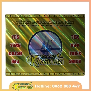 Tổ yến chưng đường phèn - Hộp 6 lọ (28% tổ yến) - Yến Vàng Khánh Hòa