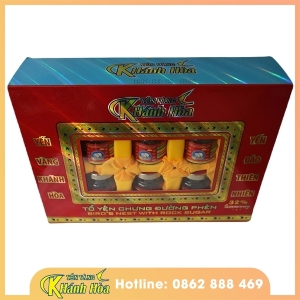 Tổ yến chưng đường phèn - Hộp 6 lọ (32% Tổ yến) - Yến Vàng Khánh Hòa