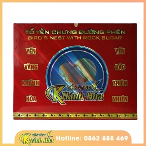 Tổ yến chưng đường phèn - Hộp 6 lọ (32% Tổ yến) - Yến Vàng Khánh Hòa